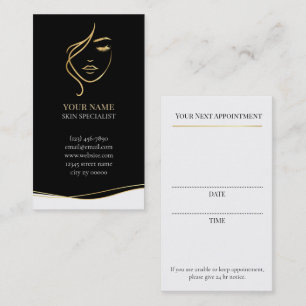Skincare & Beauty Appointment Card