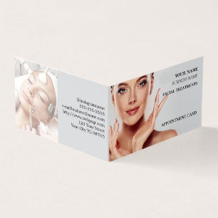 Skincare & Beauty Salon Appointment Business Card