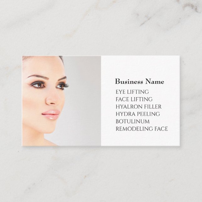 Skincare & Beauty Salon Business card (Front)
