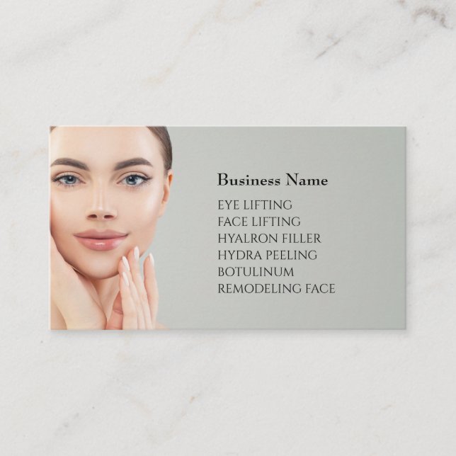 Skincare & Beauty Salon Business card (Front)