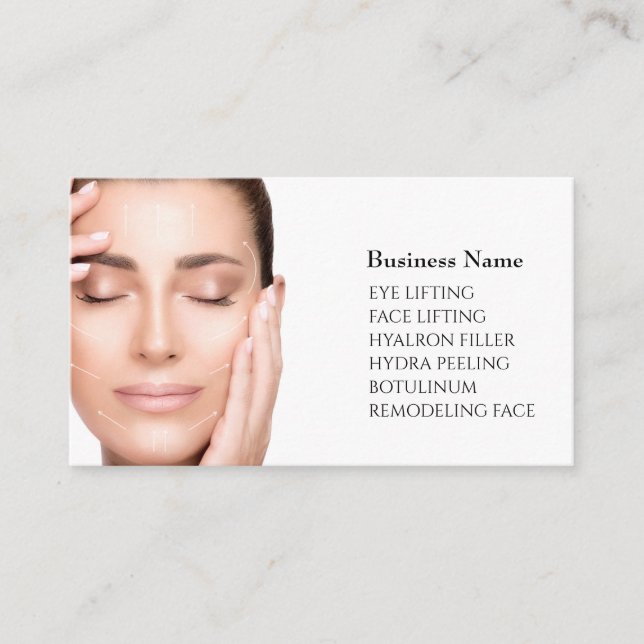 Skincare & Beauty Salon Business card (Front)