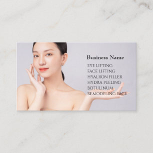 Skincare & Beauty Salon Visitenkarte  Business Card
