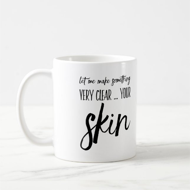 Skincare consultant gift aesthetician mug present (Left)