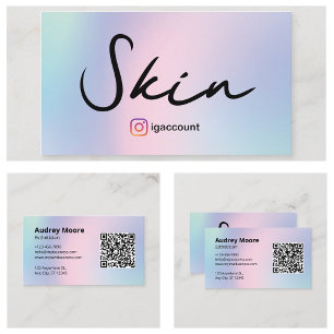 Skincare Makeup Salon Spa Aesthetician Business Card