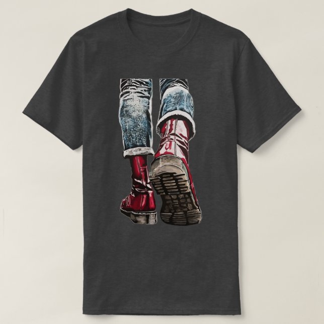 Skinhead Boots 1 T-Shirt (Design Front)