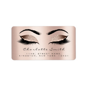 Skinny Blush Makeup Lashes Return Address Labels
