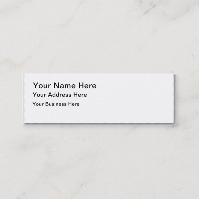 Skinny Business Card (Front)