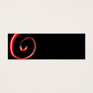 Skinny Card Red White & Black