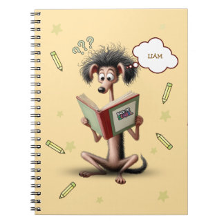 Skinny Dog Back To School Kids Personalised Notebook