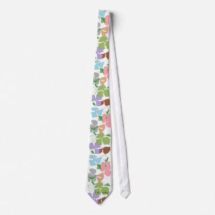 Skinny Flowers Tie