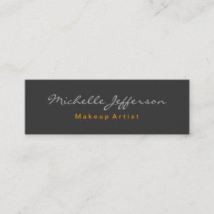 Skinny Grey Professional Trendy Business Card