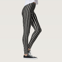 Skinny Ivory and Black Stripes You Can Angle