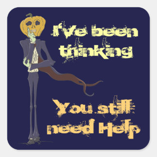 Skinny Jack Square Sticker