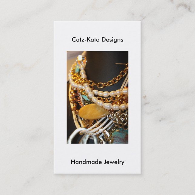 Skinny Jewellery Business Card (Front)