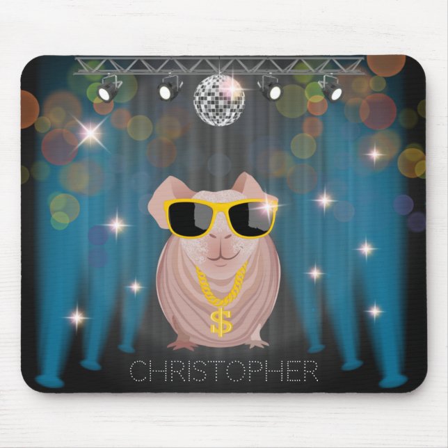 Skinny Pig Mouse Mat (Front)