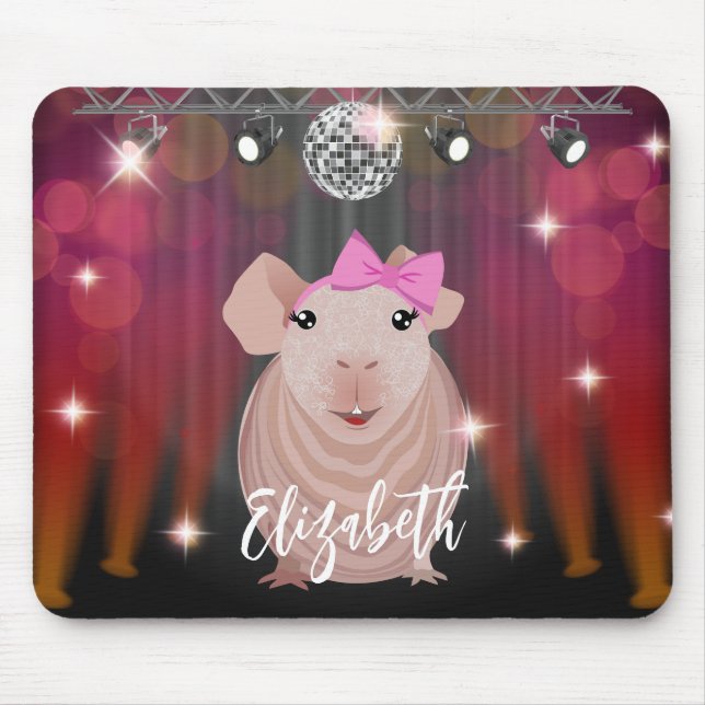 Skinny Pig Mouse Mat (Front)