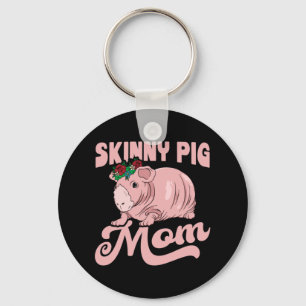 Skinny Pig Mum Key Ring