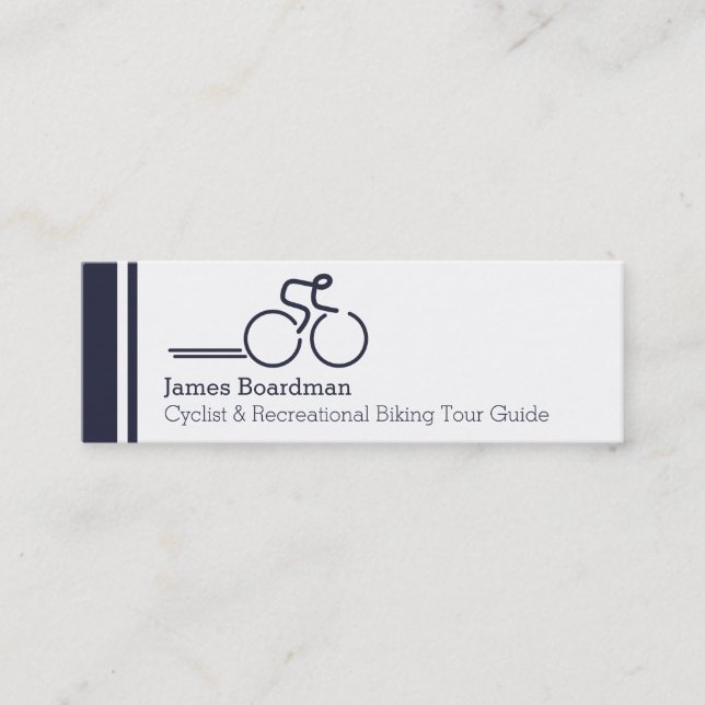 Skinny professional cycle guide business cards (Front)