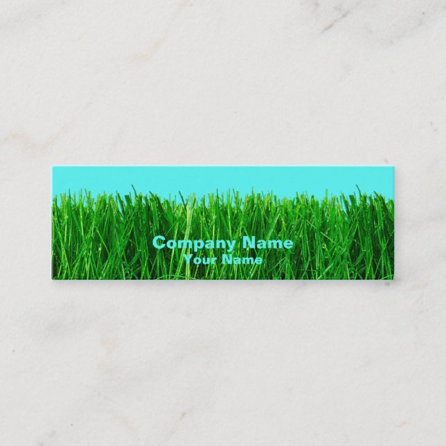 Skinny Profile Card - Grass (Front)