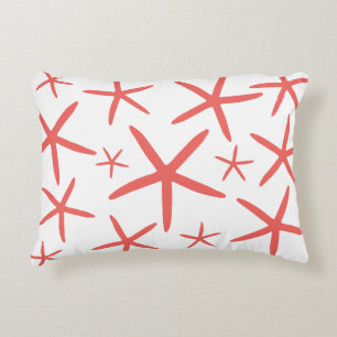 Skinny Starfish Coral Decorative Cushion