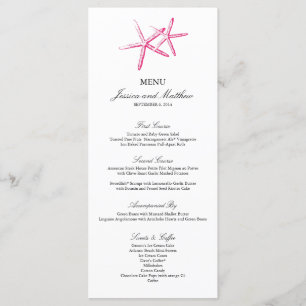 Skinny Starfish   Menu