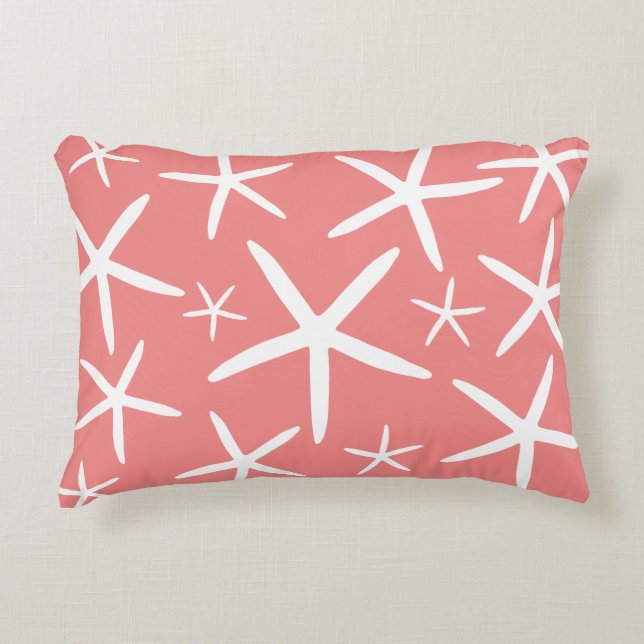 Skinny Starfish | Papaya Decorative Cushion (Front)