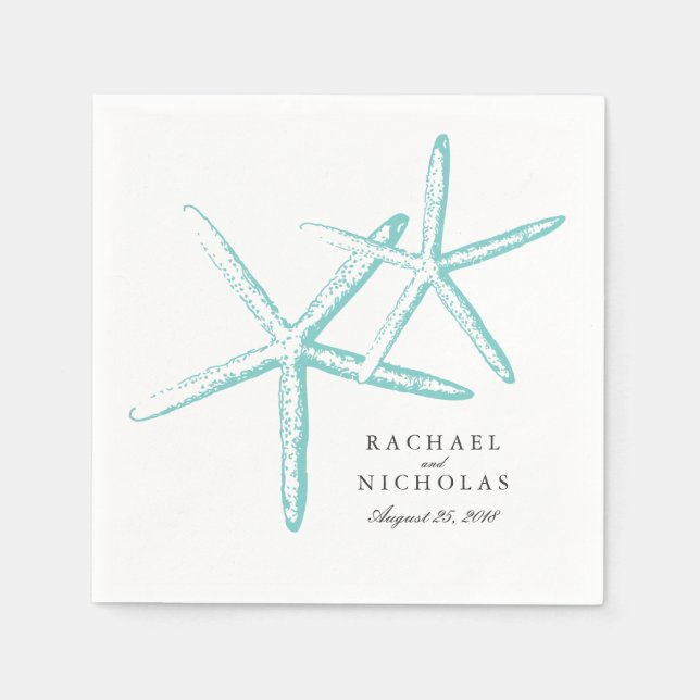 Skinny Starfish | Wedding Napkin (Front)