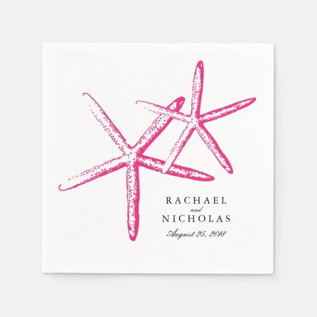 Skinny Starfish | Wedding Napkin (Front)