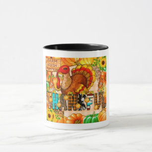 Skinny Thankful Tumbler Sublimation Mug