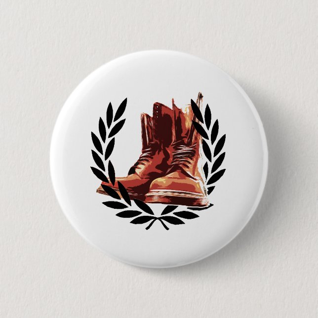 skins boots 6 cm round badge (Front)