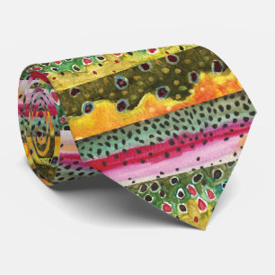 Skins of Three Beautiful Trout Tie