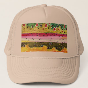 Skins of Three Beautiful Trout Trucker Hat