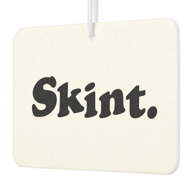 Skint. Car Air Freshener (Left)