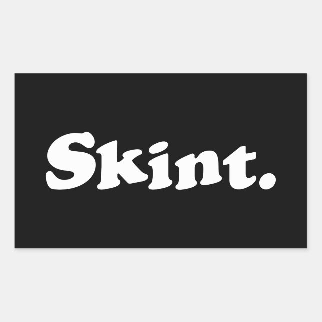 Skint. Rectangular Sticker (Front)