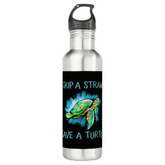 Skip A Straw Save A Turtle Tortoise 710 Ml Water Bottle