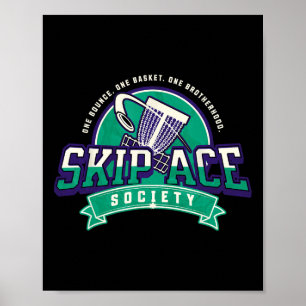 Skip Ace Society Funny Disc Golf Join The Club _5 Poster