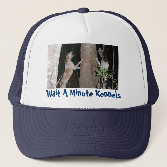 Skip & Chase,Wait A Minute Kennels - Customised Trucker Hat (Front)
