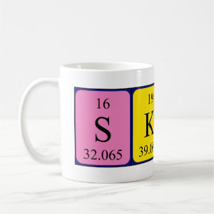Skip periodic table name mug