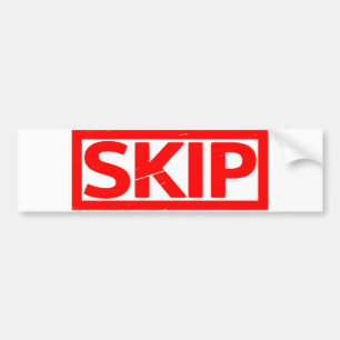 Skip Stamp Bumper Sticker