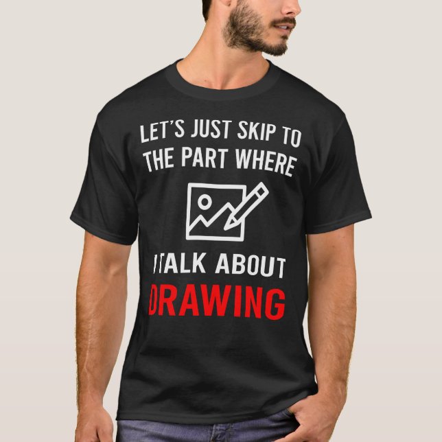 Skip Talk Drawing T-Shirt (Front)