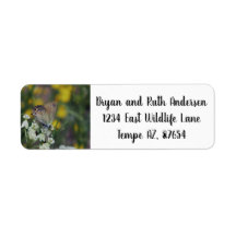 Skipper butterfly address label