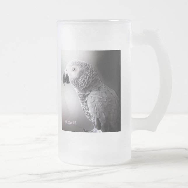 Skipper Frosted Glass Beer Mug (Right)