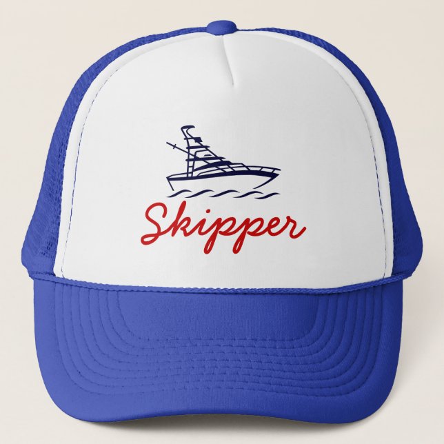 Skipper hat | Retirement gift idea for men (Front)