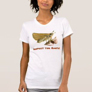 Skipper on Milkweed Earth Day T-Shirt
