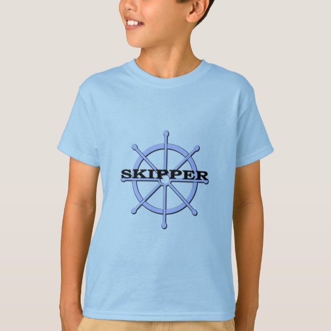 Skipper Ship Wheel T-Shirt (Front)