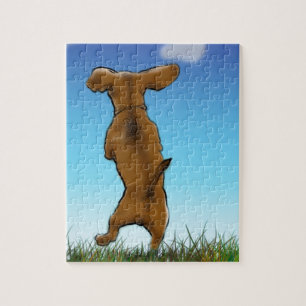skipping_doxie_color jigsaw puzzle
