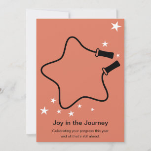 Skipping Rope Joy in the Journey Fitness Christmas Card