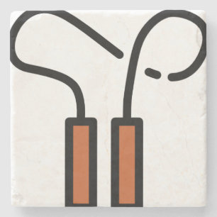 skipping-rope stone coaster