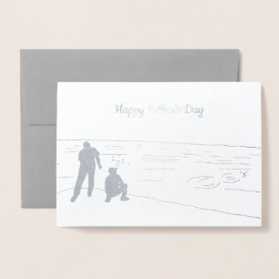 Skipping Stones Father's Day card