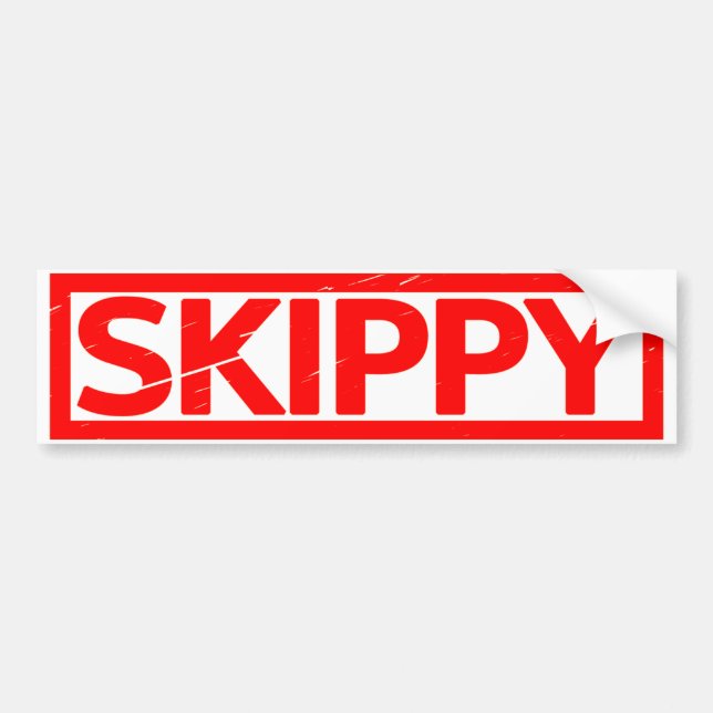 Skippy Stamp Bumper Sticker (Front)